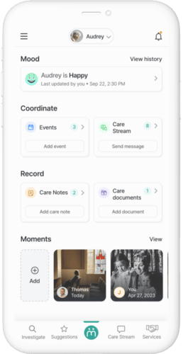 Maia app home screen